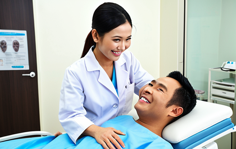 **

A modern eye surgery clinic in Bangkok, Thailand. A friendly female doctor wearing a surgical gown is smiling and consulting with a Thai patient about ReLEx SMILE Lasik. The clinic has advanced equipment and is decorated in a clean, professional style. Focus on conveying trust and expertise.

**