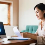 보안 시스템 유지비 - **Prompt 1: The Weight of Unexpected Bills**
    "A young Thai woman, Fa Sai, in her late 20s, sits ...