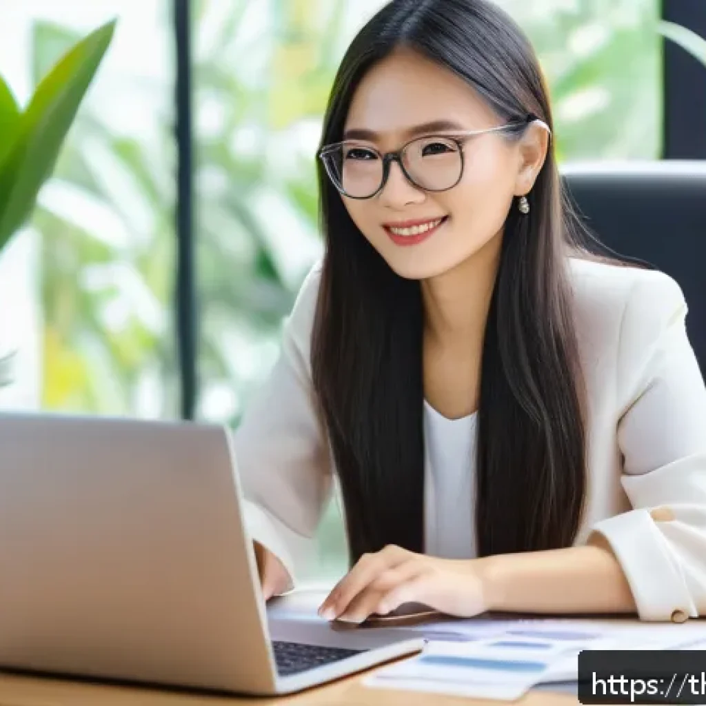 온라인 쇼핑몰 창업비용 - A modern online business workspace featuring a Thai entrepreneur managing an e-commerce website on a...
